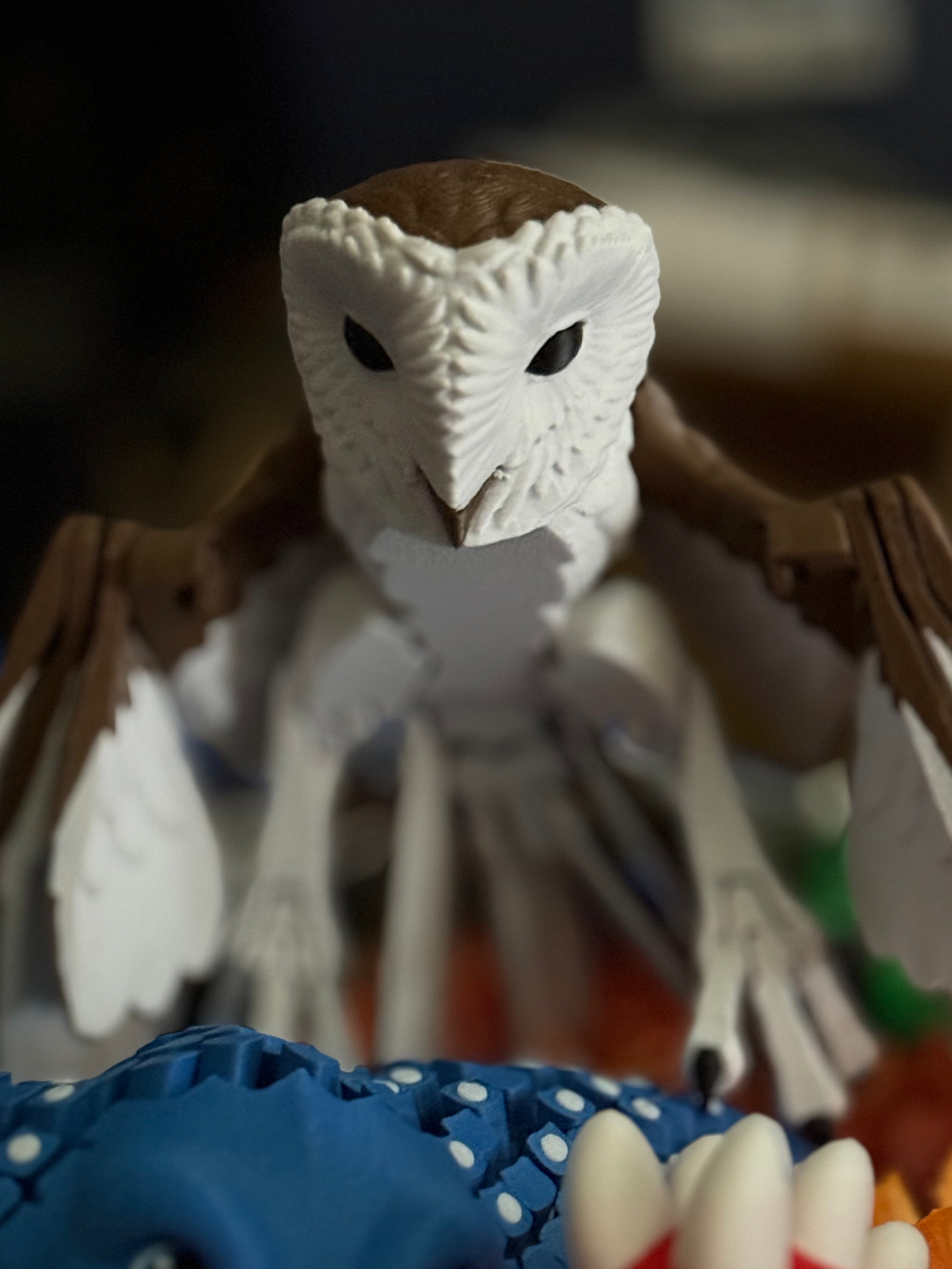 Flexi Barn Owl – 3D Printed Articulated Figurine