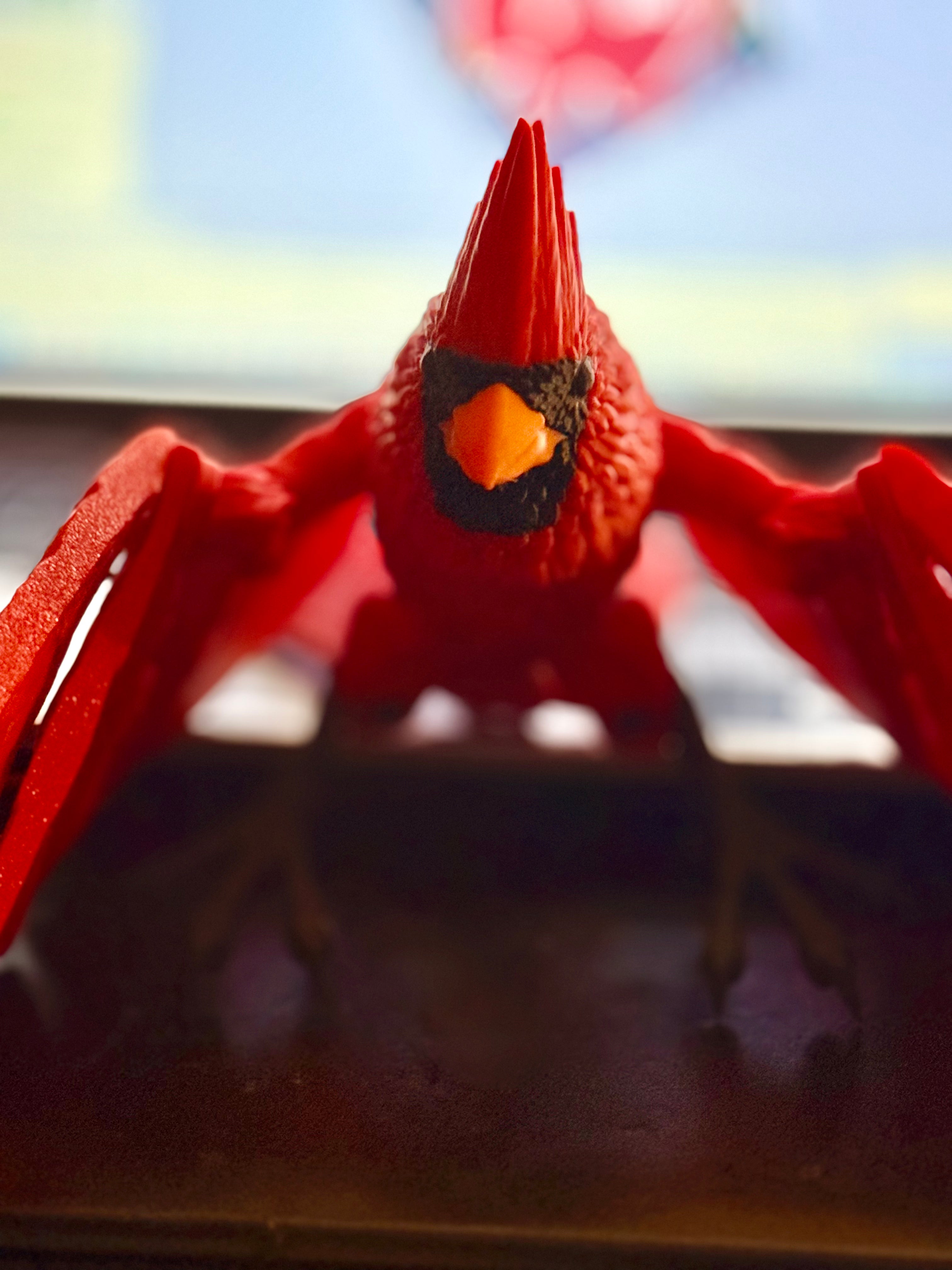 Northern Cardinal 3D Printed Figure Large
